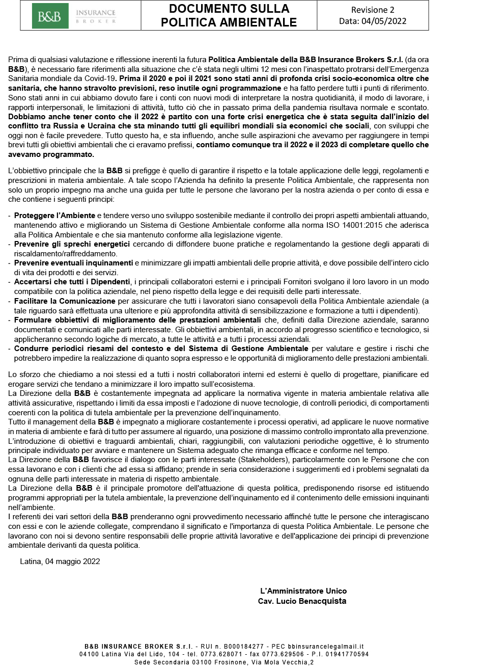 Politica Qualità 2017-2020